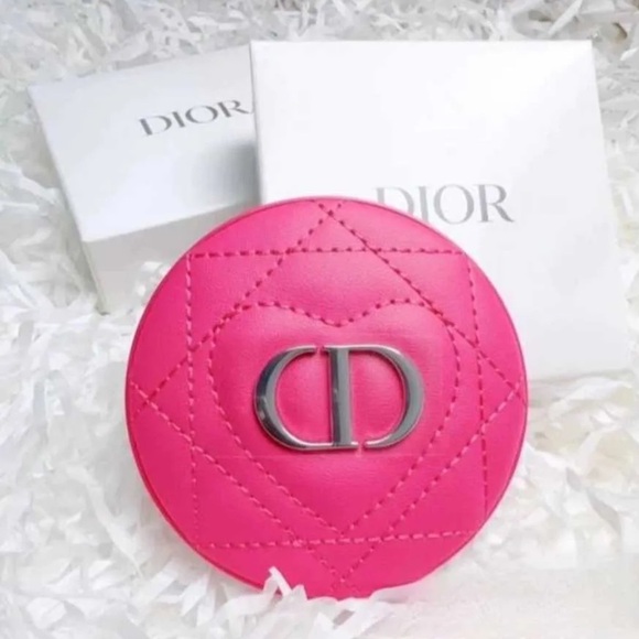 Dior Other - Dior Fuchsia Pink Quilted Compact Mirror